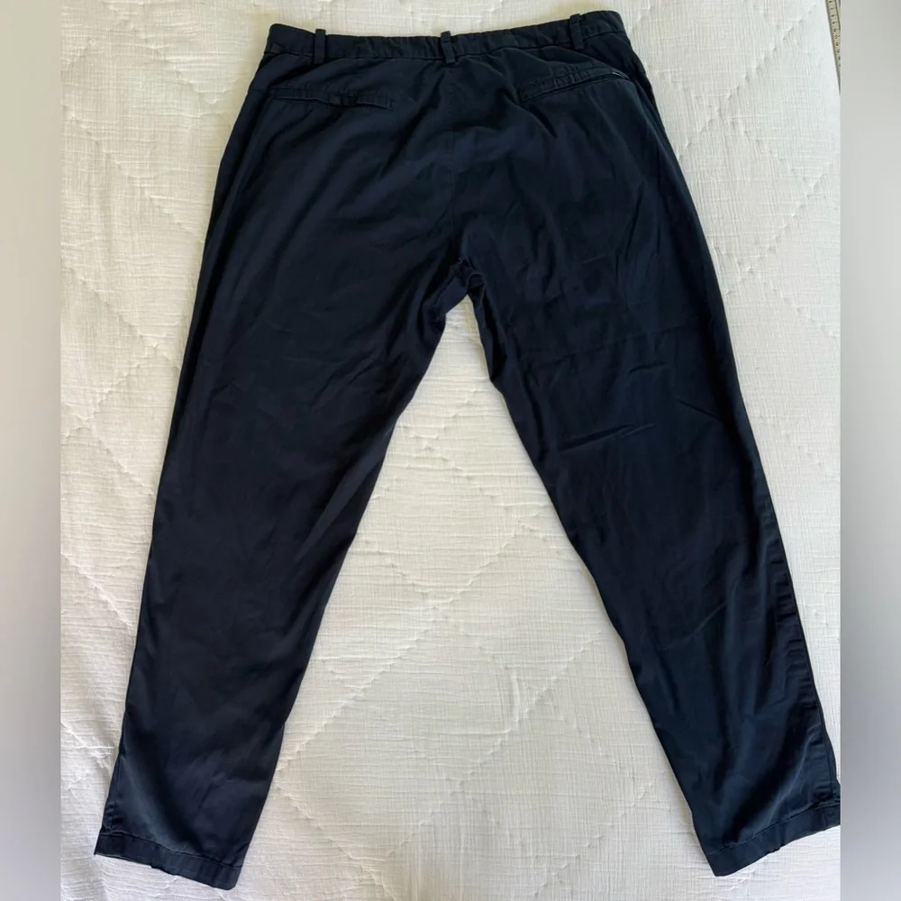 Lululemon Men’s Commission Slim Fit Pants 38 Navy Blue ABC Style Comfort Stretch